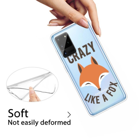 Силиконовый чехол Painted на Samsung Galaxy Note 20 - Fox Head