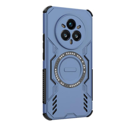Противоударный чехол Armor Magnetic Ring для Realme 14 Pro+ 5G - синий