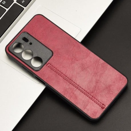 Чохол із простроченням Sewing Cow Pattern на Realme C75 - червоний