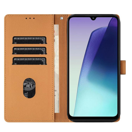 Чохол-книжка Cartoon Elephant Embossed Leather для Xiaomi Redmi A4 5G - жовтий