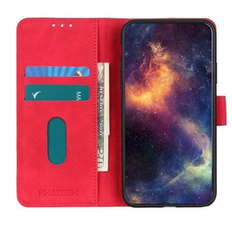Чехол-книжка KHAZNEH Retro Texture на Samsung Galaxy A03 Core  - красный