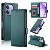 Чехол-книжка Side Buckle Magnetic Frosted Leather для OPPO A3/A3x/A40m - зеленый
