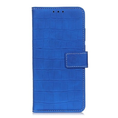 Чохол-книжка Magnetic Crocodile Texture на OPPO Reno7 5G Global/ Find X5 Lite/OnePlus Nord CE2 5G - синій