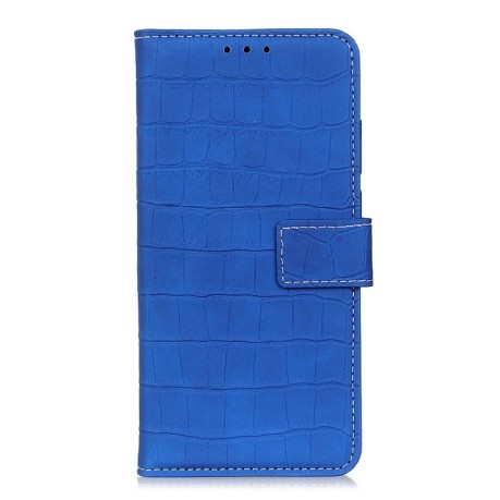 Чохол-книжка Magnetic Crocodile Texture на OnePlus Ace Pro / 10T - синій