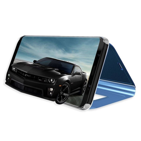 Чехол- книжка Clear View на Samsung Galaxy S9+Plus/G965 Electroplating Mirror - фиолетовый