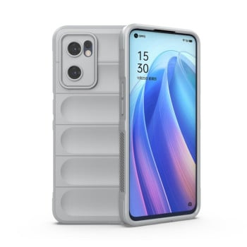 Силіконовий чохол Magic Flannel для OPPO Reno7 5G Global/ Find X5 Lite/OnePlus Nord CE2 5G - сірий