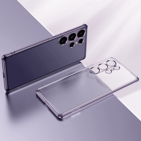 Чохол SULADA Electroplating Frosted TPU на Samsung Galaxy S25+ 5G - фіолетовий
