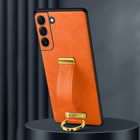 Протиударний чохол SULADA Leather Texture Skin Feel Shockproof  для Samsung Galaxy S25 5G - помаранчевий