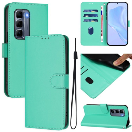 Чехол-книжка Skin Feel Solid Color Leather для Infinix Hot 50 Pro+ - зелений