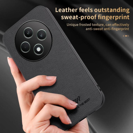 Чехол HUIYI Leather Magnetic для OPPO Reno12 F/12FS  - синий