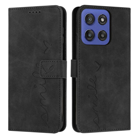 Чехол-книжка Retro Skin Feel Amile для Motorola Edge 60 Fusion - черный