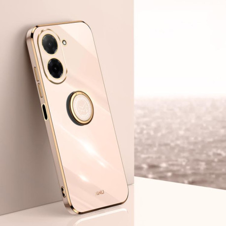 Противоударный чехол XINLI Straight Edge with Ring Holder для Xiaomi Redmi A5 4G / Poco C71 - розовый