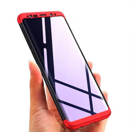 Чохол GKK Three Stage Splicing Full Coverage Samsung Galaxy S9 - рожевий