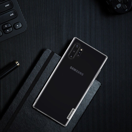 Силиконовый чехол (TPU) NILLKIN Nature на Samsung Galaxy Note 10 -прозрачный