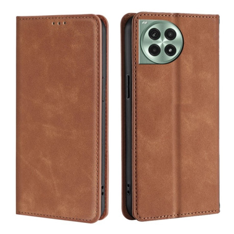 Чохол-книжка Retro Skin Feel Business Magnetic на OnePlus Ace 3 Pro 5G - коричневий