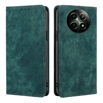 Чехол-книжка RFID Anti-theft Brush для Realme 13 5G/12 5G/12X 5G - зеленый