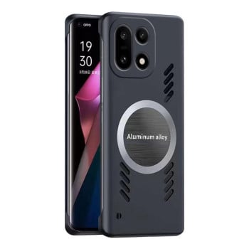 Противоударный чехол All-inclusive Lens Frameless Graphene Cooling на OnePlus 15 — чёрный