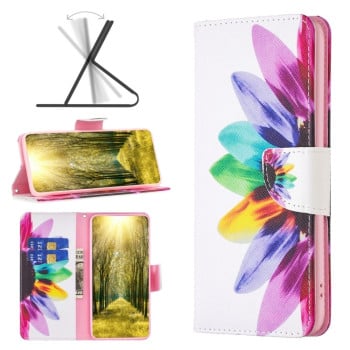 Чехол-книжка Colored Drawing Pattern для OPPO A98 5G/A97 - Flower