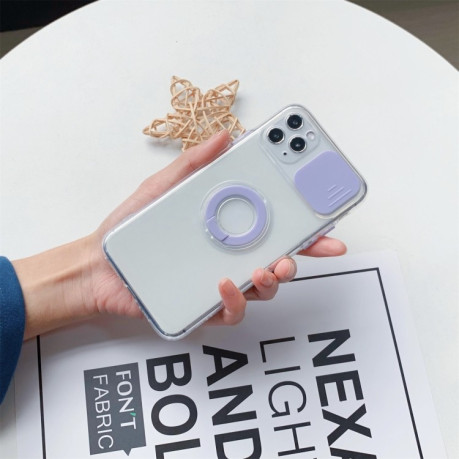 Противоударный чехол Design with Ring Holder для iPhone 11 - фиолетовый