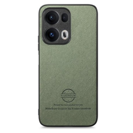 Чохол Twill Fabric Leather Skin Back для OPPO Reno13 Global - зелений