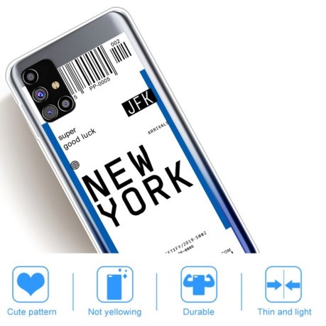 Протиударний чохол Boarding Pass Series Samsung Galaxy M51 - New York