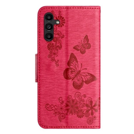 Чохол-книжка Embossed Butterfly для Samsung Galaxy A16 - червоний