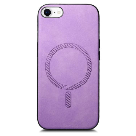 Чехол Solid Color Retro Magsafe для iPhone 16e - фиолетовый