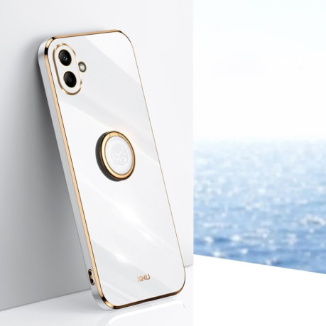 Противоударный чехол XINLI Straight Edge with Ring Holder для Samsung Galaxy A06 4G - белый