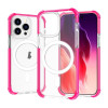 Противоударный чехол Acrylic Magsafe для iPhone 15 Pro Max - розовый