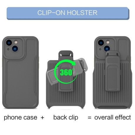 Противоударный чехол Series Back Clip для iPhone 14 - зеленый