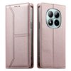 Чехол-книжка Escase из эко-кожи с магнитом и RFID на Xiaomi Poco M8 Pro/Redmi Note 15 Pro+ 5G Global  — розовый