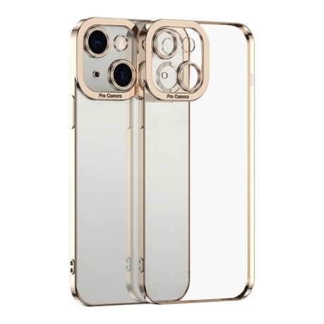 Протиударний чохол Electroplating High для iPhone 15 – золотий