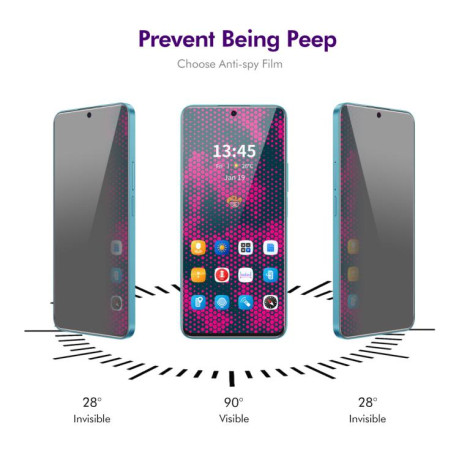 Захисне скло ENKAY 28 Degree Privacy Screen для Xiaomi Poco M7 Pro 5G - чорне
