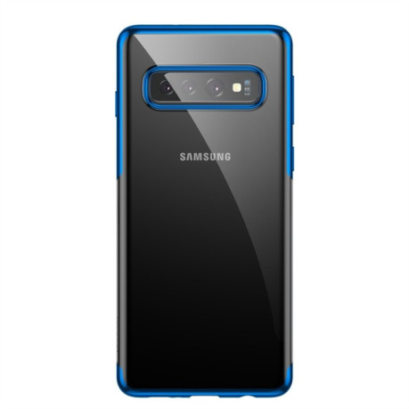 Силиконовый чехол Baseus Shining на Samsung Galaxy S10 Plus-синий