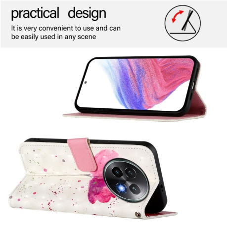 Чохол-книжка 3D Painting для Realme 13+ 5G/13 Pro 5G/13 Pro+ - Flower