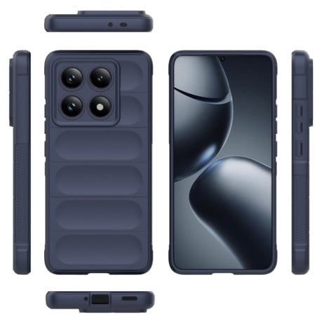 Силіконовий чохол Magic Flannel для Xiaomi 14T Pro 5G Global - синій