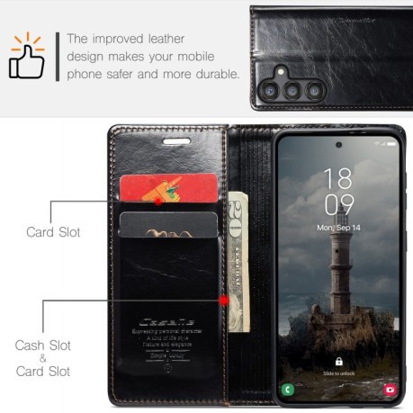 Чохол-книжка CaseMe 003 Series для Samsung Galaxy A55 5G - чорний