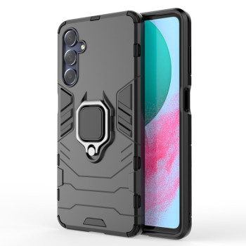 Противоударный чехол Magnetic Ring с подставкой на Samsung Galaxy M54 5G - черный