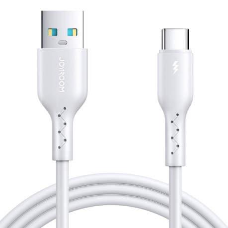 Зарядный кабель JOYROOM SA26-AC3 Flash Charge Series 3A USB to USB-C / Type-C Fast Charging Data Cable, Cable Length:3m - белый