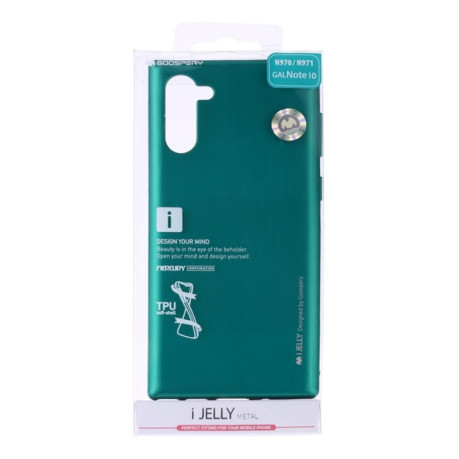 Ударозащитный чехол MERCURY GOOSPERY i-JELLY на Samsung Galaxy Note 10- зеленый
