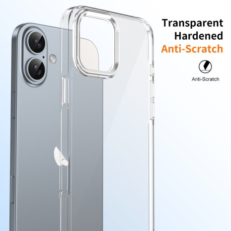 Протиударний чохол Ice Feel HD Full Coverage HD для iPhone 16 Plus - сріблястий