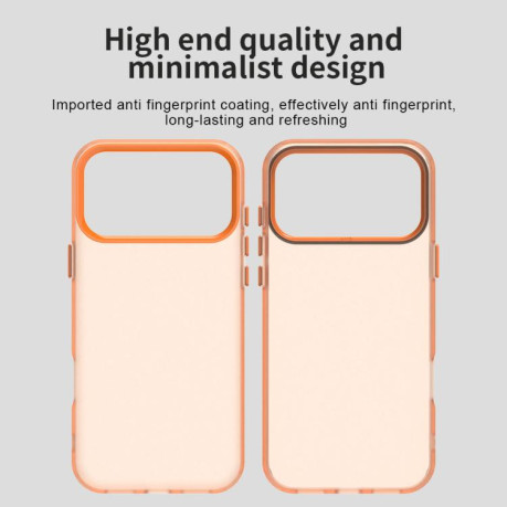 Противоударный чехол Candy Series для iPhone 17 Pro Max - оранжевый