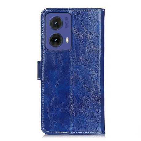 Чехол-книжка Magnetic Retro Crazy Horse Texture на Motorola Moto G85 - синий