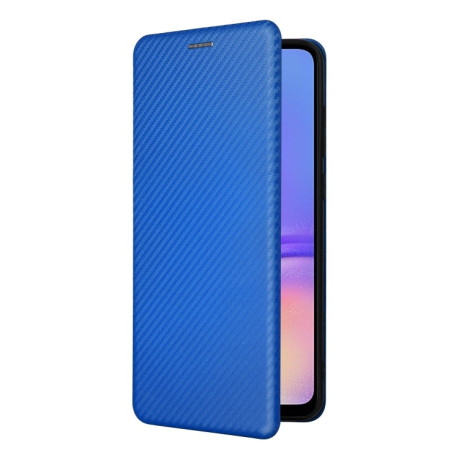 Чохол-книжка Carbon Fiber Texture на Samsung Galaxy A05 - синій