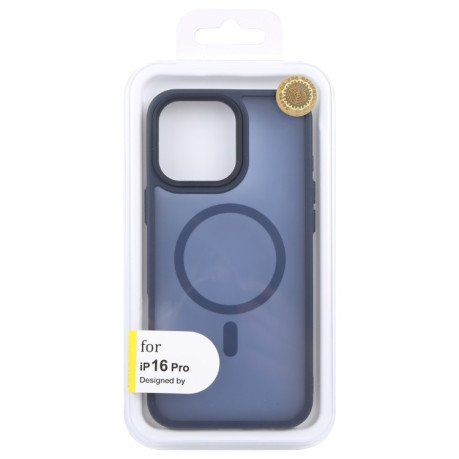 Чехол GEBEI Skin Feel MagSafe Magnetic для  iPhone 16 Pro - синий