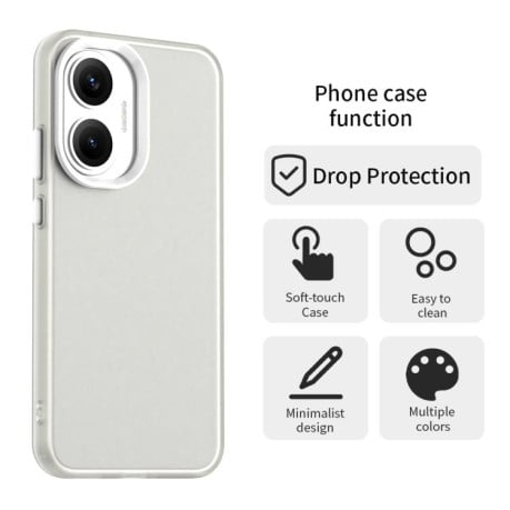 Чохол Candy Series гібрид з посиленими бортиками на Xiaomi Poco F7 - білий