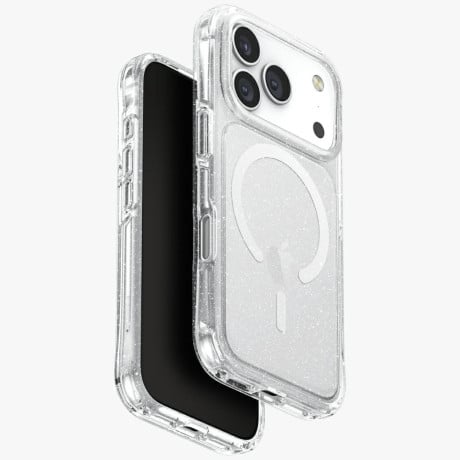 Оригінальний чохол Uniq LifePro Xtreme Magclick Charging на iPhone 17 Pro - Clear-Glitter