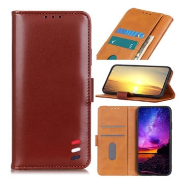Чехол-книжка 3-Color Pearl на Xiaomi Redmi Note 11 Pro 5G (China)/11 Pro+ - коричневый