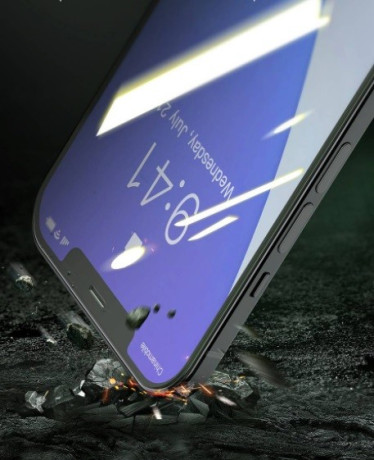 Комплект захисного скла Baseus 2x 0,3 mm Anti Blue Light Filter із захистом від відблисків на iPhone 12 Pro Max (SGAPIPH67N-LP02)