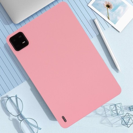 Чехол Oil Spray Skin-friendly TPU Tablet Case для Xiaomi Pad 6 / 6 Pro - розовый